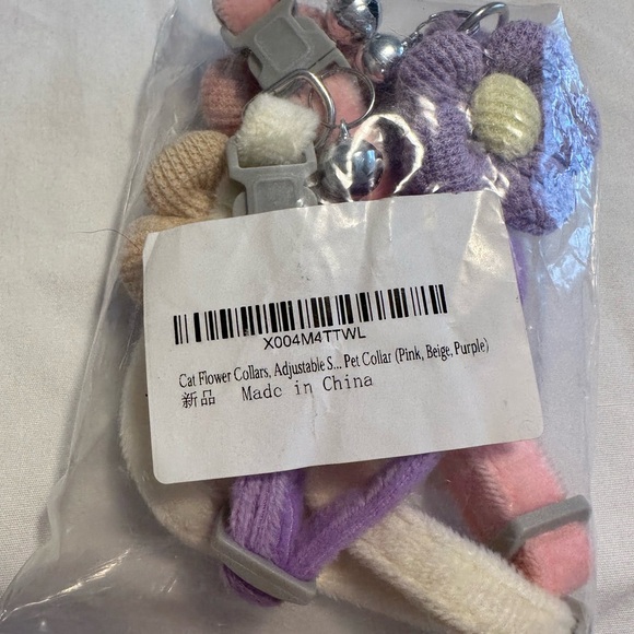 Plush Flower Cat Collars- 3 pck - Picture 5 of 5
